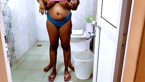 Ex-wife has fun during her hot shower with her boyfriend