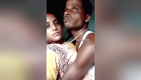 Sexy brunette and her husband are fucking in homemade video