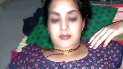 Indian brunette in a sexy outfit gets her husband's cock