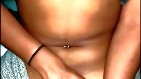 Horny brunette with a hairy pussy fucked in her pussy