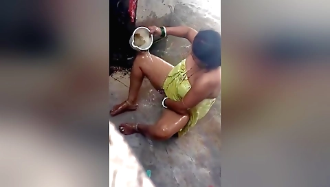 Indian brunette with big boobs enjoys nakedness in bed