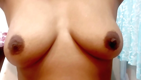 Indian wife fucked in the kitchen in amateur big tits vid