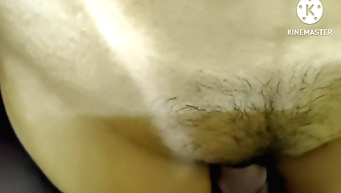Indian slut with hairy pussy gets fucked in POV video
