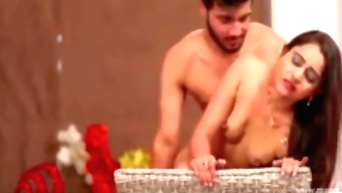 Indian milf gets her pussy fucked on the kitchen table