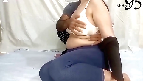 Amateur indian teen fucks in a creampie and creampie