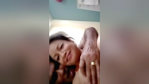 Indian step sister with a nice body is in a bedroom