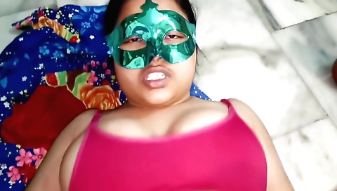 Big-titted indian girl getting fucked in her bedroom