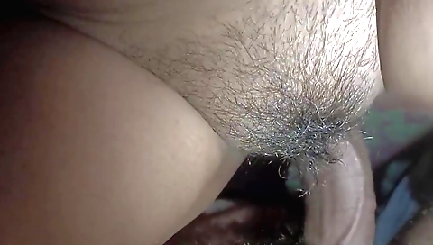 Hot hairy girl gets fucked by a dude in hot homemade vid