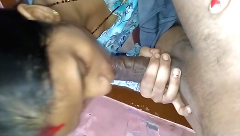 Indian babe 18+ gives a nice blow job in porn video 2
