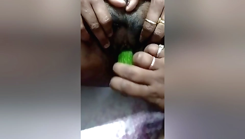 Indian woman is fucked with a dildo in hd porn video