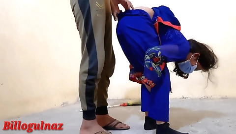 Indian maid fucked in the video clip by a handsome guy