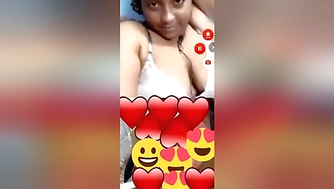 Big tits brunette chick plays with her body on webcam