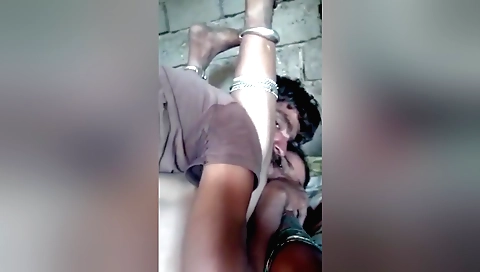 Indian brunette is fucking with her lover in homemade video