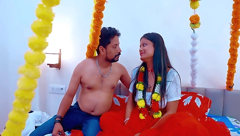 Indian brunette gets fucked by her husband's friend
