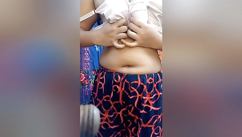 Sexy girl with a cute and sexy body is waxing her armpits