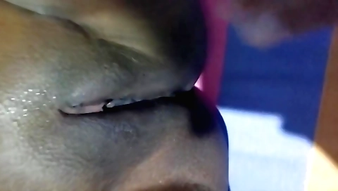 Handjob of a hot girl with a perfect face in a homemade video