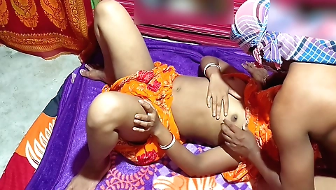 Indian wife has sex with her husband to get rid of stress