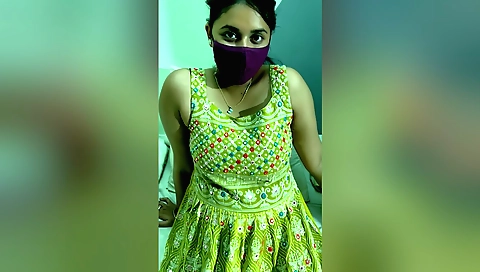 Big booty brunette in a green dress in a school scene