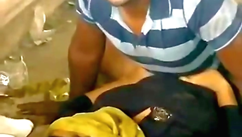 Indian woman in front of the camera in public place