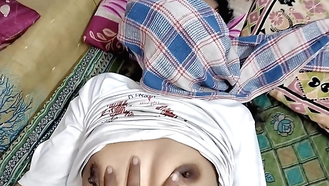 Indian girl making a homemade video with her lover