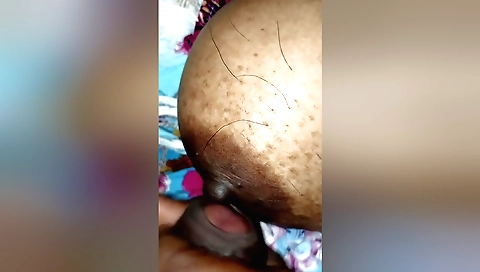 Amateur big boobs brunette wife and her man cumming