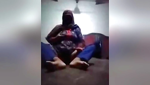 Sexy indian hot girl in red dress enjoys a passionate solo