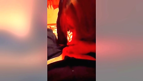 Red head 18+ amateur blowjob with hard penetration