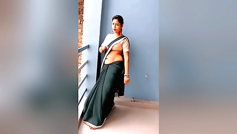 Indian stepmom fucks her stepson with her big black cock