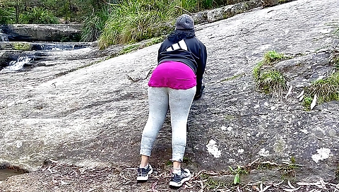 Indian couple enjoys a sensual outdoor sex in the river