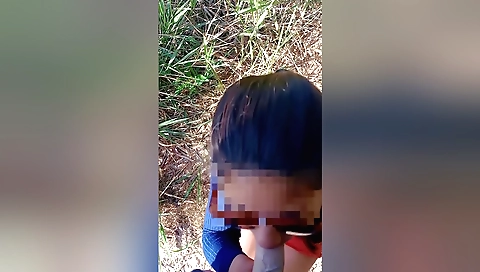 Me encabo de un muchacho en la foresta sin hacer nada