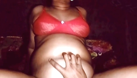 Indian teen gets on her knees and masturbates in the kitchen