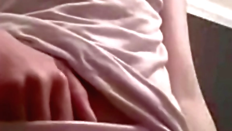 Sexy brunette with a nice pair of tits is doing anal