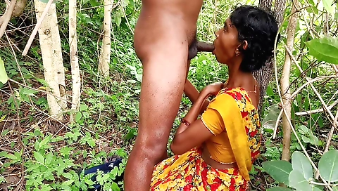 Indian teen gets fucked by her owner in the jungle
