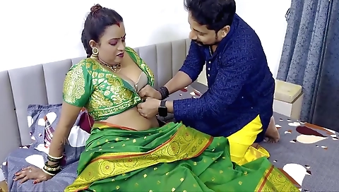 Big tits indian milf 18+ gets the perfect Valentine day