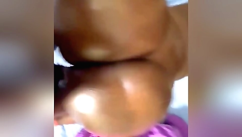 Indian hottie in black bikini rides doggy style and creampie