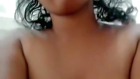 A hot brunette and her big natural boobs in indian pov porn