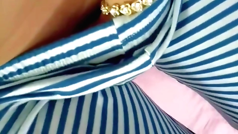 Indian beauty in lingerie and masturbation with towel