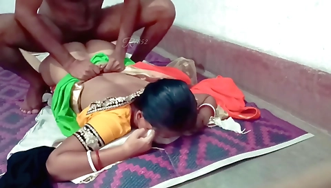 Busty indian chick in a sexy bikini is getting fucked hard
