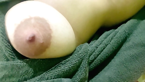 Indian girl with big tits is having fun in her bedroom