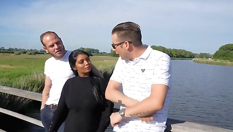 Big dick is going to fuck her huge ass in front of you