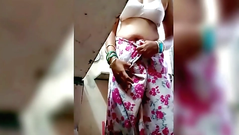 Indian babes with huge boobies naked in the kitchen