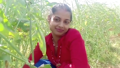 Brunette teen gets money from a stepfather at the farm