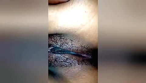 Hairy indian babe with huge boobs making love with a guy