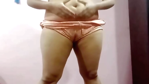 Busty nurse shows her big ass and ass cheeks during solo sex