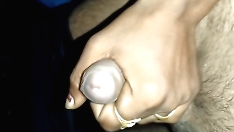 Handjob and amateur handjob with the hot and wet girl