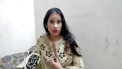 Indian brunette shows her natural body in lingerie