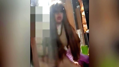 Indian girl gives a blowjob to her teacher in front of the mirror