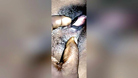 Hairy pussy sex with a hairy girl in a homemade porn clip