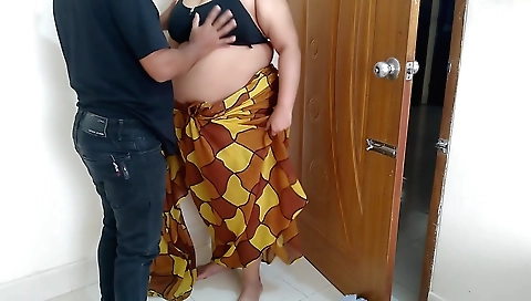 Hot stepmom fucks her stepson after cleaning the house