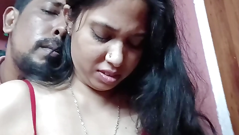 Indian teen with small tits gets deepthroat and swallow